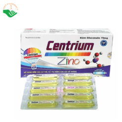 Siro Centrium Zinc bổ sung kẽm, hỗ trợ ăn ngon và tăng sức đề kháng (Hộp 20 ống x 10 ml)