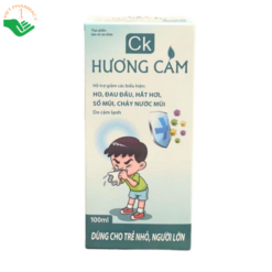 Siro CK Hương Cam Dược phẩm Quốc tế STP hỗ trợ giảm các triệu chứng cảm lạnh như đau đầu, chảy nước mũi, ho, sổ mũi và hắt hơi (Chai 100ml)