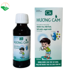 Siro CK Hương Cam Dược phẩm Quốc tế STP hỗ trợ giảm các triệu chứng cảm lạnh như đau đầu, chảy nước mũi, ho, sổ mũi và hắt hơi (Chai 100ml)