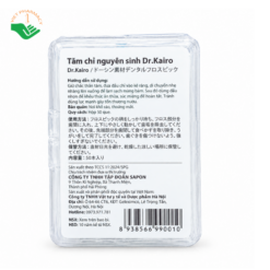 Tăm chỉ nha khoa nguyên sinh Dr.Kairo - Vệ sinh kẽ răng toàn diện, chăm sóc nướu nhẹ nhàng (Hộp 50 chiếc)