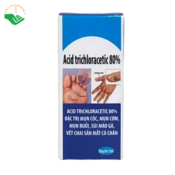Thuốc Acid Trichloracetic 80% Bệnh viện Da liễu TP Hồ Chí Minh điều trị mụn cóc, mụn cơm, vết chai sần (Lọ 15ml) - Ảnh 2