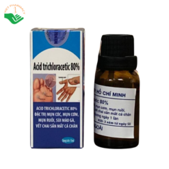 Thuốc Acid Trichloracetic 80% Bệnh viện Da liễu TP Hồ Chí Minh điều trị mụn cóc, mụn cơm, vết chai sần (Lọ 15ml)