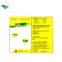 Thuốc AD Tamy bổ sung vitamin A và D3 (Hộp 100 viên)