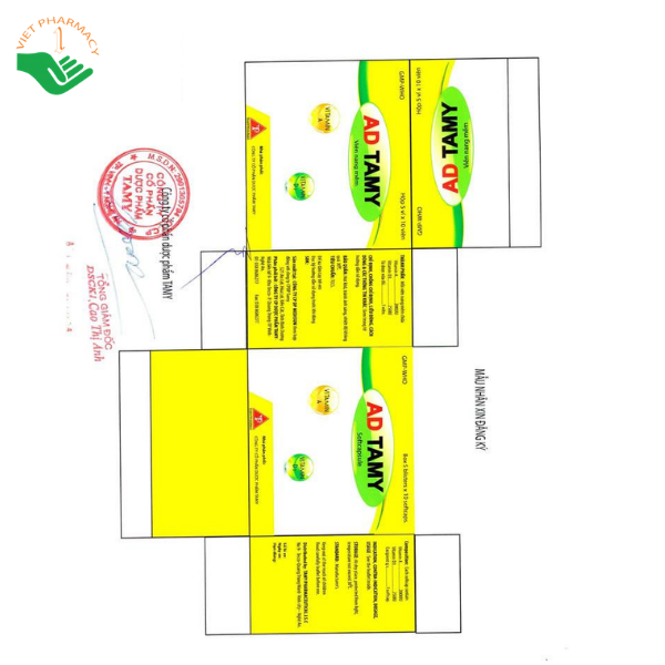 Thuốc AD Tamy bổ sung vitamin A và D3 (Hộp 100 viên)
