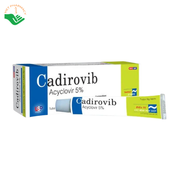 Thuốc bôi Cadirovib 5% US Pharma USA điều trị nhiễm virus Herpes simplex ở da và niêm mạc (Tuýp 5g) - Ảnh 2
