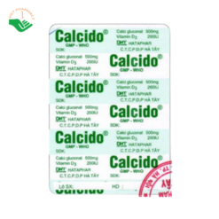 Thuốc Calcido Hataphar Hỗ Trợ Điều Trị Và Dự Phòng Loãng Xương (Hộp 10 vỉ x 10 viên)
