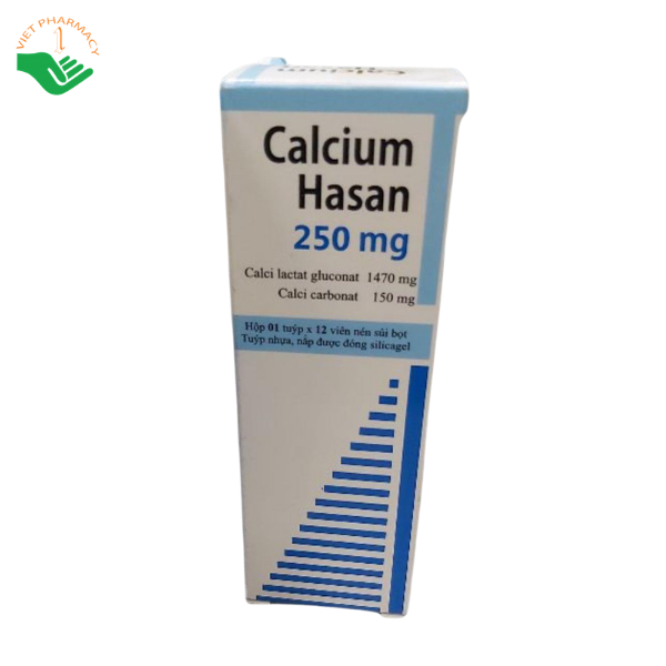 Thuốc Calcium Hasan 250mg Hasan-Dermapharm phòng ngừa và điều trị thiếu hụt calci (Hộp 1 tuýp x 12 viên) - Ảnh 3