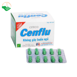 Thuốc Cetecocenflu Dược Trung Ương 3 giảm đau do viêm xoang, giảm triệu chứng cảm lạnh và cúm (Hộp 10 vỉ x 10 viên)