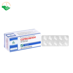 Thuốc Ciprom 500 Boston điều trị các bệnh nhiễm khuẩn do vi khuẩn (Hộp 5 vỉ x 10 viên)