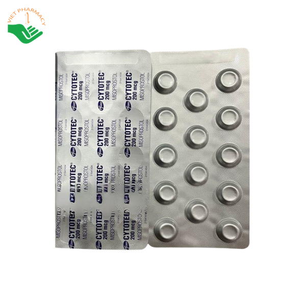 Thuốc Cytotec 200mcg Pfizer phòng ngừa, điều trị loét dạ dày - tá tràng do NSAID (Hộp 42 viên) - Ảnh 3