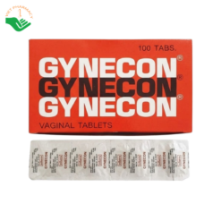Thuốc đặt âm đạo Gynecon Continental-Pharm điều trị viêm âm đạo, nhiễm nấm Candida (Hộp 20 vỉ x 5 viên)