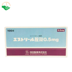 Thuốc đặt phụ khoa Estoril 0,5mg Mochida cải thiện khô, teo và tăng độ đàn hồi vùng kín (Hộp 10 vỉ x 10 viên)