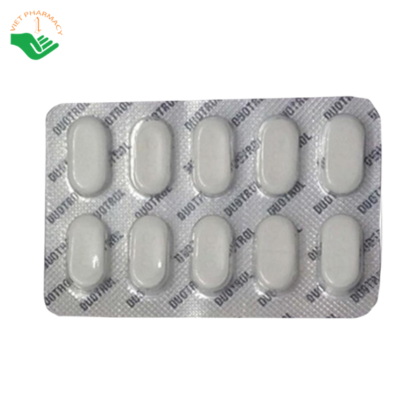 Thuốc Duotrol USV Pharma điều trị đái tháo đường type 2, kiểm soát đường huyết (Hộp 10 vỉ x 10 viên) - Ảnh 3