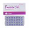 Thuốc Embevin 28 Recalcine tránh thai hàng ngày, phù hợp phụ nữ cho con bú (Hộp 1 vỉ x 28 viên)