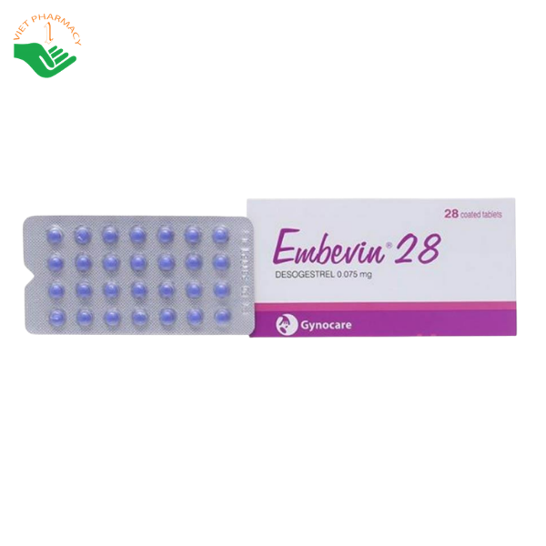 Thuốc Embevin 28 Recalcine tránh thai hàng ngày, phù hợp phụ nữ cho con bú (Hộp 1 vỉ x 28 viên) - Ảnh 2