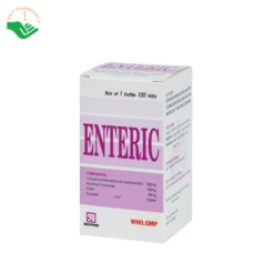 Thuốc Enteric Nadyphar hỗ trợ điều trị viêm ruột, tiêu chảy và nôn mửa do dùng kháng sinh (Hộp 100 viên)