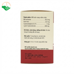 Thuốc Femirat Phil Inter bổ sung sắt, acid folic và vitamin B12 (Hộp 10 vỉ x 10 viên)