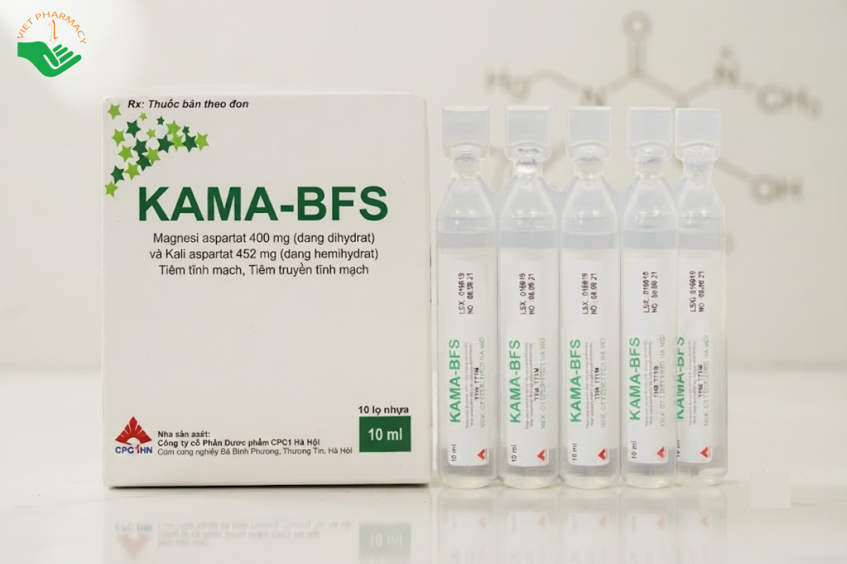 Thuốc Kama-BFS CPC1 hỗ trợ điều trị suy tim và loạn nhịp tim (Hộp 10 lọ x 10ml)