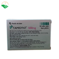 Thuốc kháng sinh Tamisynt 500 Medochemie điều trị nhiễm khuẩn do vi khuẩn (Hộp 1 vỉ x 10 viên)