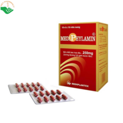 Thuốc Mediphylamin 250mg Mediplantex hỗ trợ bổ sung dinh dưỡng, tăng cường sức khỏe và giảm mệt mỏi (Hộp 10 vỉ x 10 viên)