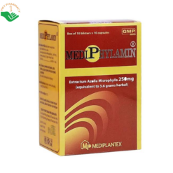 Thuốc Mediphylamin 250mg Mediplantex hỗ trợ bổ sung dinh dưỡng, tăng cường sức khỏe và giảm mệt mỏi (Hộp 10 vỉ x 10 viên)