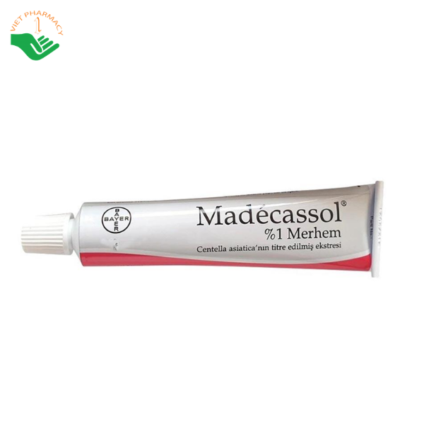 Thuốc mỡ Madecassol 1% Bayer hỗ trợ lành thương và làm mờ sẹo (Tuýp 10g)