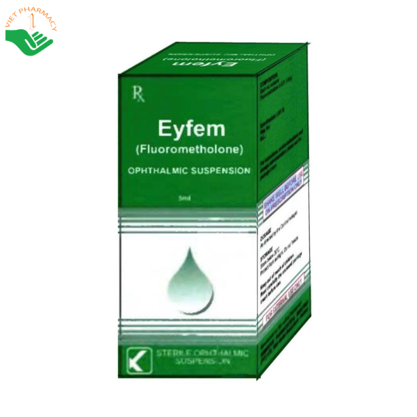 Thuốc nhỏ mắt Eyfem Remington Pharma điều trị viêm mắt đáp ứng với corticosteroid (Hộp 1 lọ 5ml)