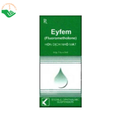 Thuốc nhỏ mắt Eyfem Remington Pharma điều trị viêm mắt đáp ứng với corticosteroid (Hộp 1 lọ 5ml)