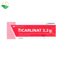 Thuốc Ticarlinat 3,2g Imexpharm điều trị nhiễm khuẩn do vi khuẩn nhạy cảm (Hộp 10 lọ x 3,2g)