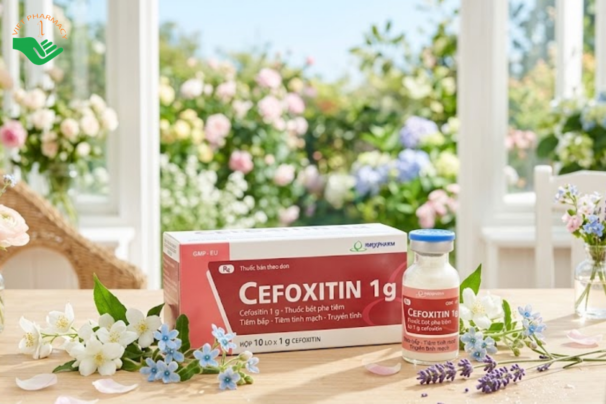 Thuốc Tiêm Cefoxitin 1g Imexpharm Điều Trị Nhiễm Khuẩn Hiệu Quả (Hộp 10 lọ)