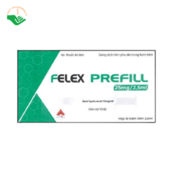 Thuốc tiêm Felex Prefill 10mg CPC1 Hà Nội hỗ trợ điều trị viêm khớp gối, viêm quanh khớp vai (Hộp 10 bơm tiêm x 2,5ml)