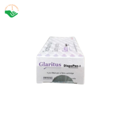 Thuốc tiêm Glaritus 100IU/ml Wockhardt hỗ trợ kiểm soát đường huyết cho người bệnh tiểu đường (Hộp 1 bút tiêm 3ml)