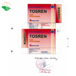 Thuốc Tosren Mediplantex giảm ho, giảm nghẹt mũi và giảm dị ứng (Hộp 10 vỉ x 10 viên)