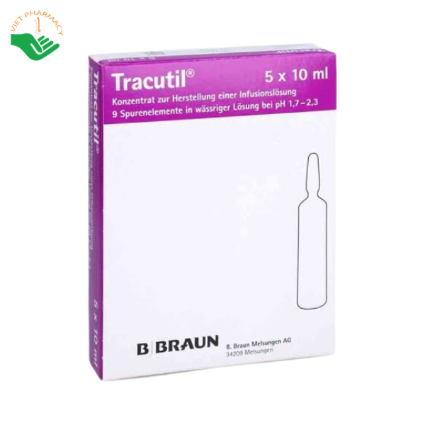 Thuốc Tracutil B.Braun bổ sung nguyên tố vi lượng cho dung dịch tiêm truyền (Hộp 5 ống x 10ml) - Ảnh 2