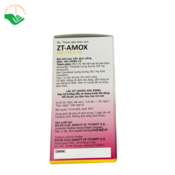 Thuốc ZT-Amox 200/28,5mg Bilim điều trị nhiễm khuẩn đường hô hấp, da và tiết niệu (Lọ 70 ml)