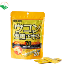 Tinh Bột Nghệ Orihiro bổ sung curcumin, nghệ lên men và vitamin B6, hỗ trợ chăm sóc sức khỏe (Túi 20 gói x 1,5g)
