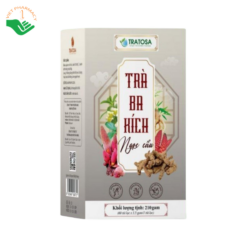 Trà Ba kích Ngọc cẩu TRATOSA hỗ trợ bổ thận, tráng dương, tăng cường sinh lực (Hộp 60 gói x 3,5g)