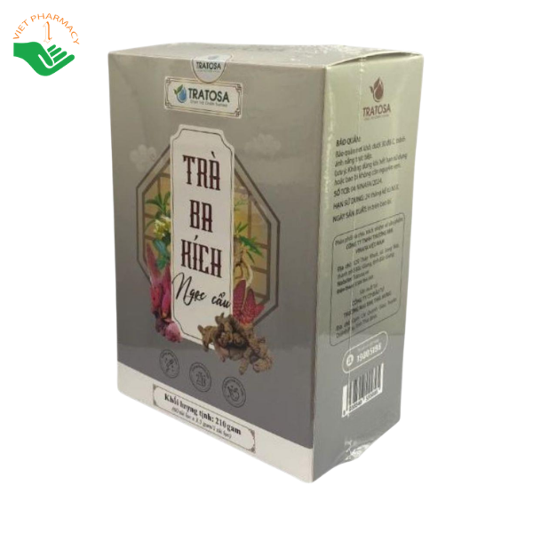Trà Ba kích Ngọc cẩu TRATOSA hỗ trợ bổ thận, tráng dương, tăng cường sinh lực (Hộp 60 gói x 3,5g) - Ảnh 4