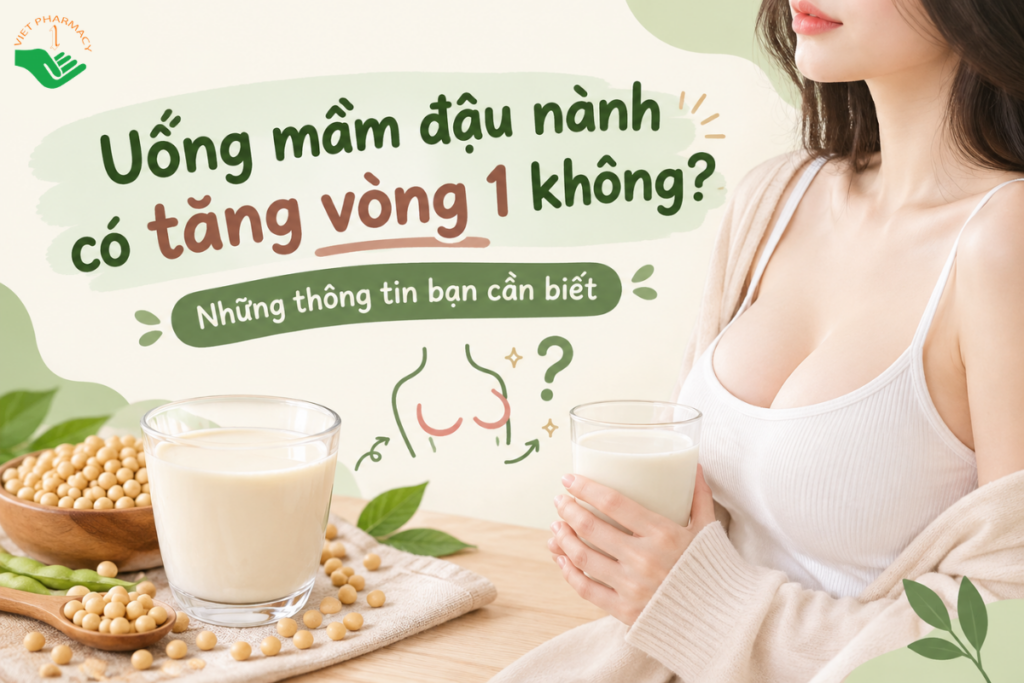 Uống mầm đậu nành có tăng vòng 1 không? Những thông tin bạn cần biết