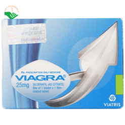 Thuốc Trị Rối Loạn Cương Dương Viagra 25mg Viatris (Hộp 1 vỉ x 1 viên)