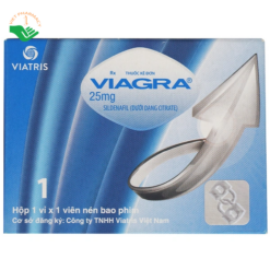 Thuốc Trị Rối Loạn Cương Dương Viagra 25mg Viatris (Hộp 1 vỉ x 1 viên)