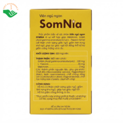 Viên ngủ ngon Somnia Traphaco hỗ trợ ngủ ngon và giảm căng thẳng (Hộp 60 viên)