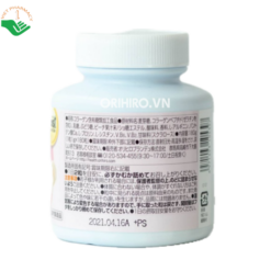 Viên nhai Most chewable Collagen Orihiro bổ sung collagen peptide, L-arginine và vitamin nhóm B, hỗ trợ chăm sóc da (Lọ 180 viên)