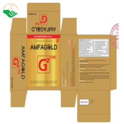Viên uống Amfagold G2 Plus hỗ trợ tuần hoàn não và bổ sung dưỡng chất (Hộp 3 vỉ x 10 viên)