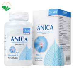 Viên uống Anica Ocavill bổ sung Canxi, Vitamin D3, K2, giúp xương răng chắc khỏe (Hộp 1 lọ 60 viên)