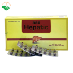Viên uống Ase Hepatic Pasteur Đà Lạt hỗ trợ tăng cường chức năng gan, bảo vệ tế bào gan (Hộp 9 vỉ x 10 viên)