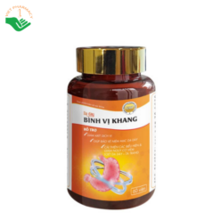 Viên uống Bình Vị Khang hỗ trợ giảm acid và bảo vệ niêm mạc dạ dày (Lọ 60 viên)