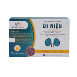Viên uống bổ thận Di Niệu Sao Thiên Y MONAPHARM (Hộp 3 vỉ x 10 viên)