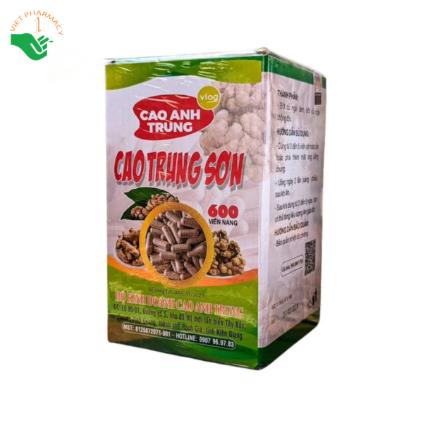 Viên uống Cao Trung Sơn hỗ trợ cải thiện đau nhức xương khớp, tê mỏi tay chân (Hộp 600 viên) - Ảnh 3