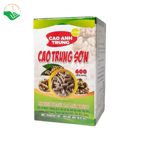 Viên uống Cao Trung Sơn hỗ trợ cải thiện đau nhức xương khớp, tê mỏi tay chân (Hộp 600 viên) - Ảnh 4